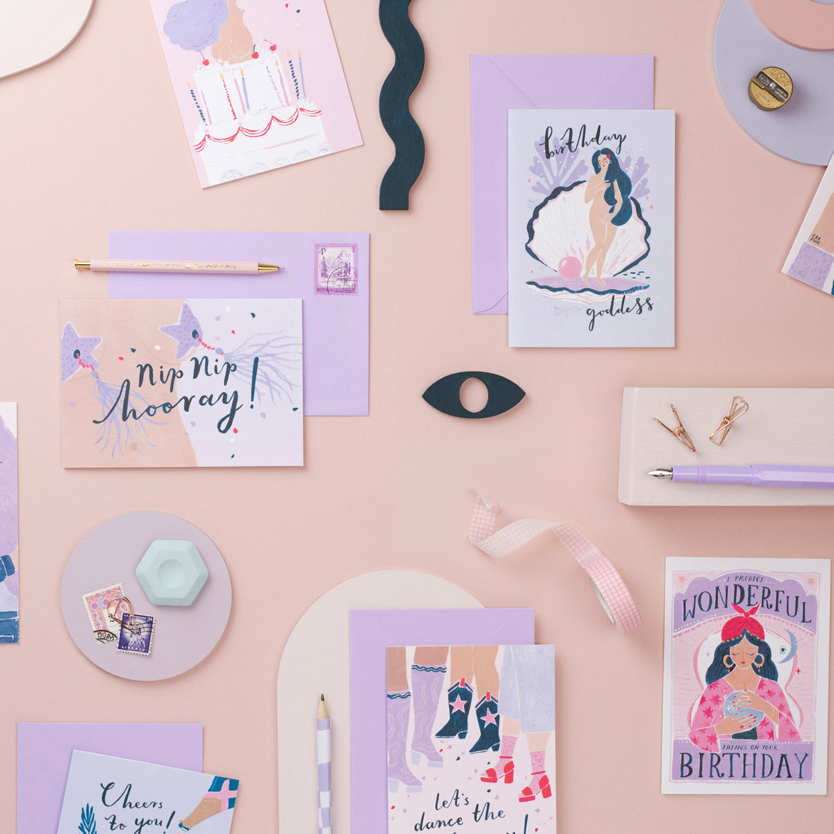 greeting cards with women on