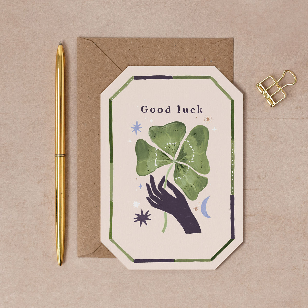 Lucky Clover Good Luck Card | Good Luck Cards | Sister Paper Co.