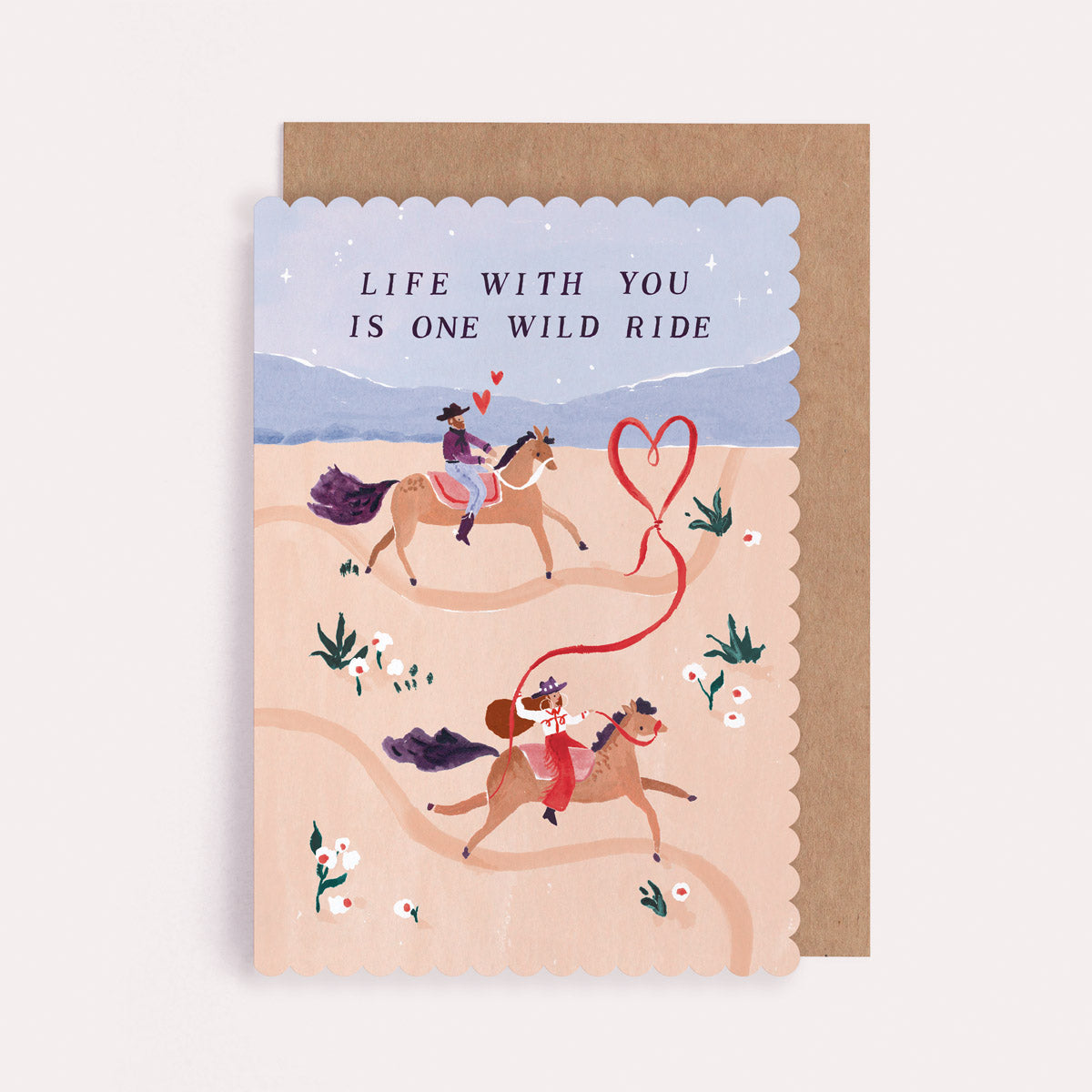 Wild Ride Cowboy Valentine's and Anniversary Card