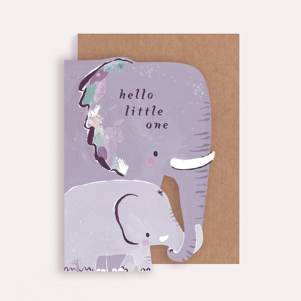 A new baby card with elephants from Sister Paper Co.