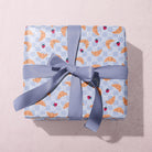Croissant gift wrap sheet, luxury croissant-patterned wrapping paper hand-painted by Sister Paper Co