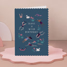Wild swimming birthday card by Sister Paper Co