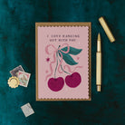 Cherries love card by Sister Paper Co