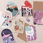 Unicorn Kind of day birthday card for children with an illustration of a unicorn with a rainbow mane