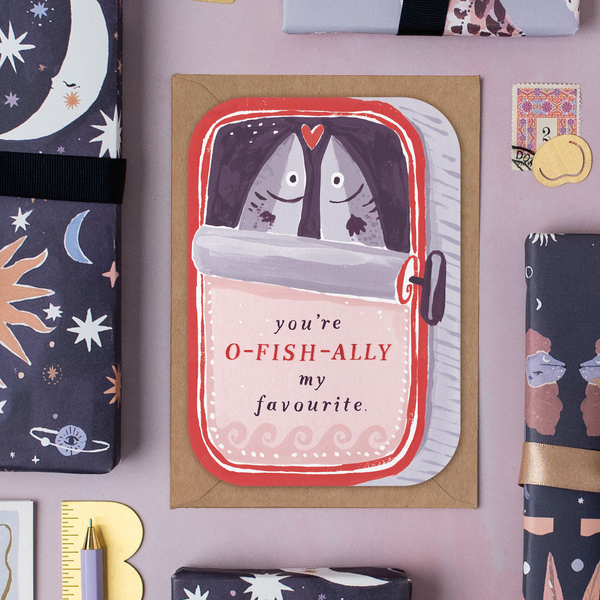 Sardines Pun Valentines Cards