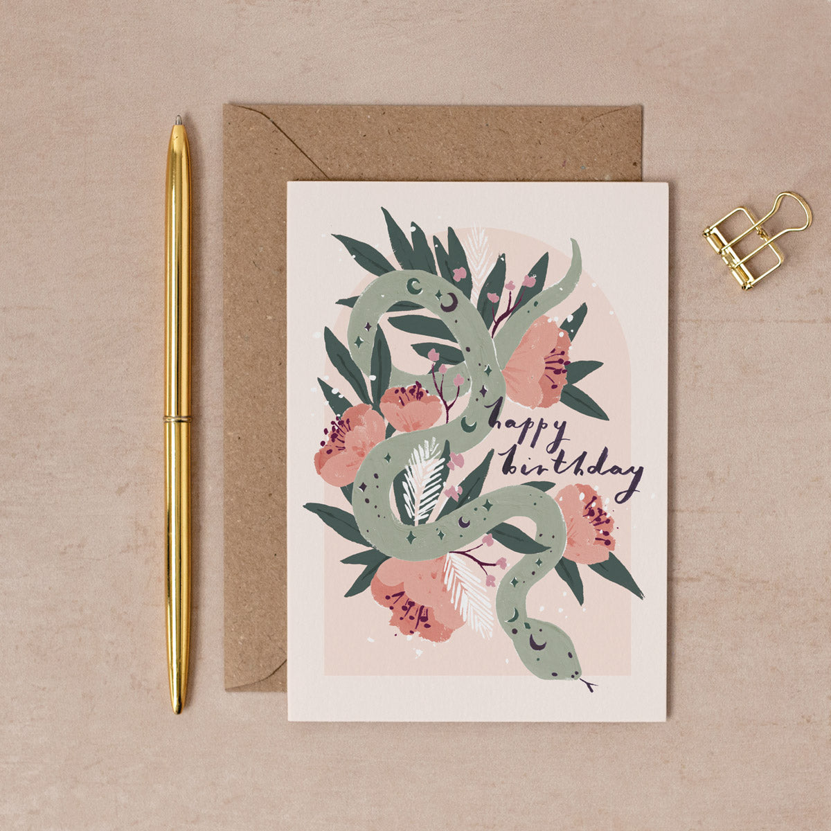 Mystical Snake Birthday Card | Female Birthday Cards | Sister Paper Co.