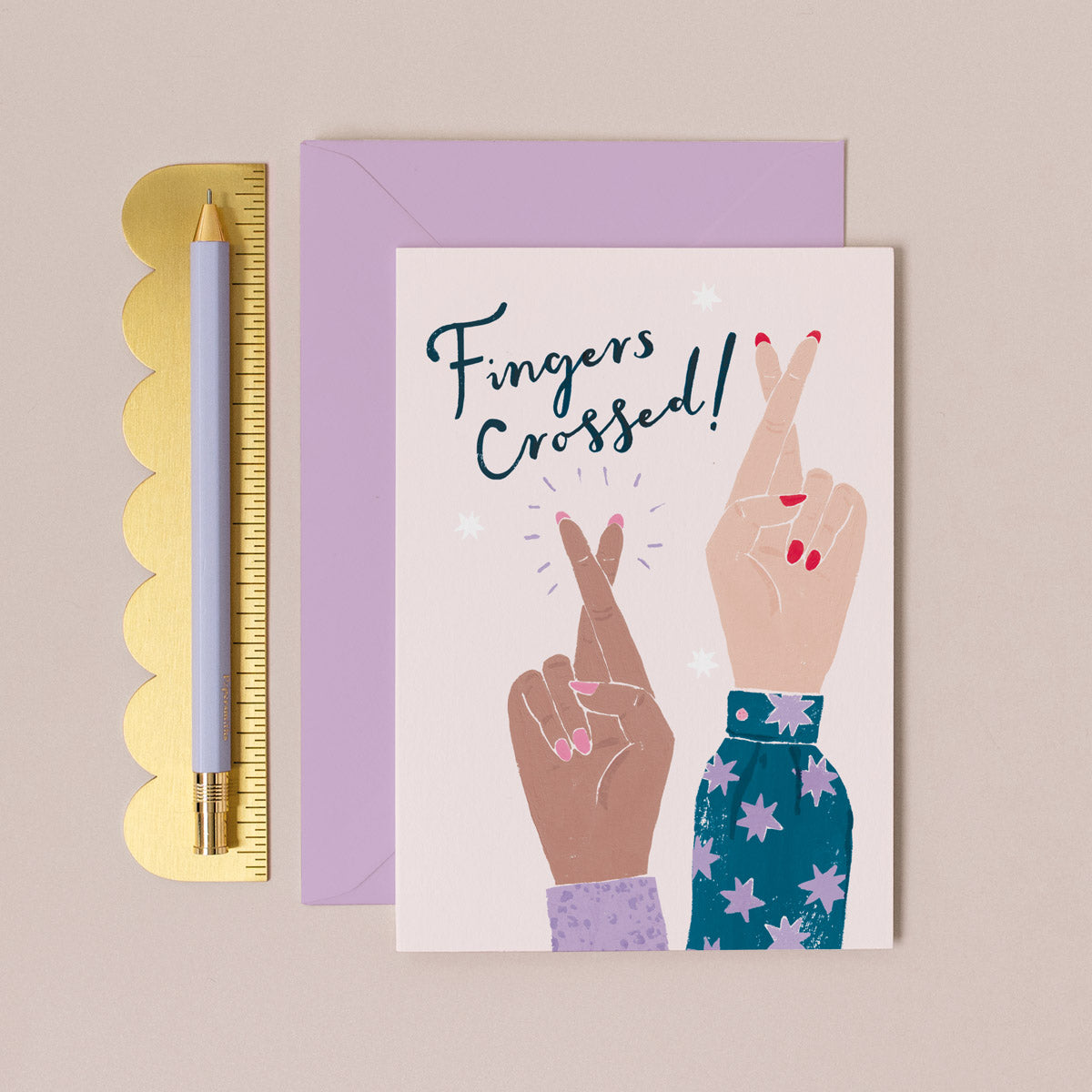 Fingers Crossed Good Luck Card | Good Luck Cards | Sister Paper Co.