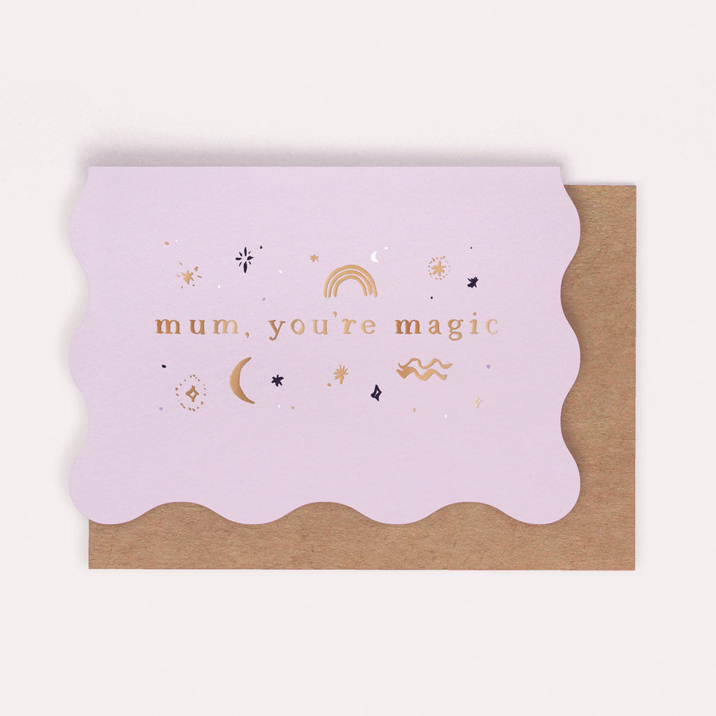 A Mum card with the caption "Mum You're Magic" from Sister Paper Co.