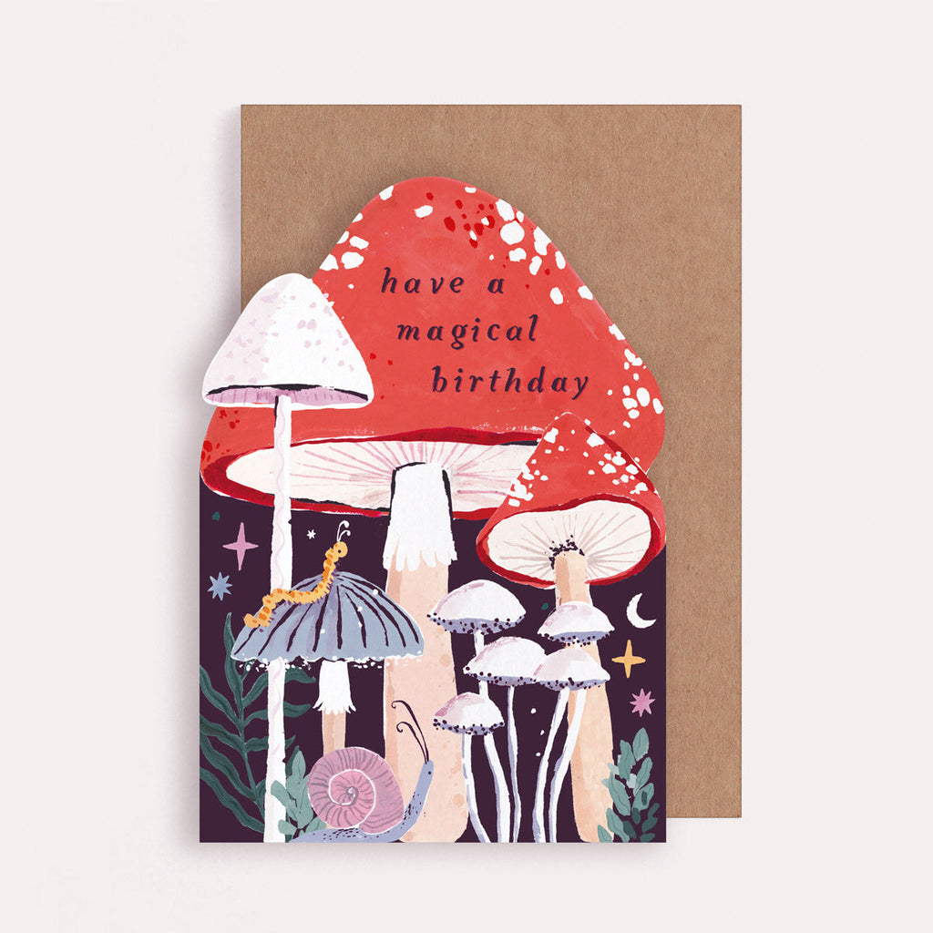 A Mushroom Birthday Card from Sister Paper Co.