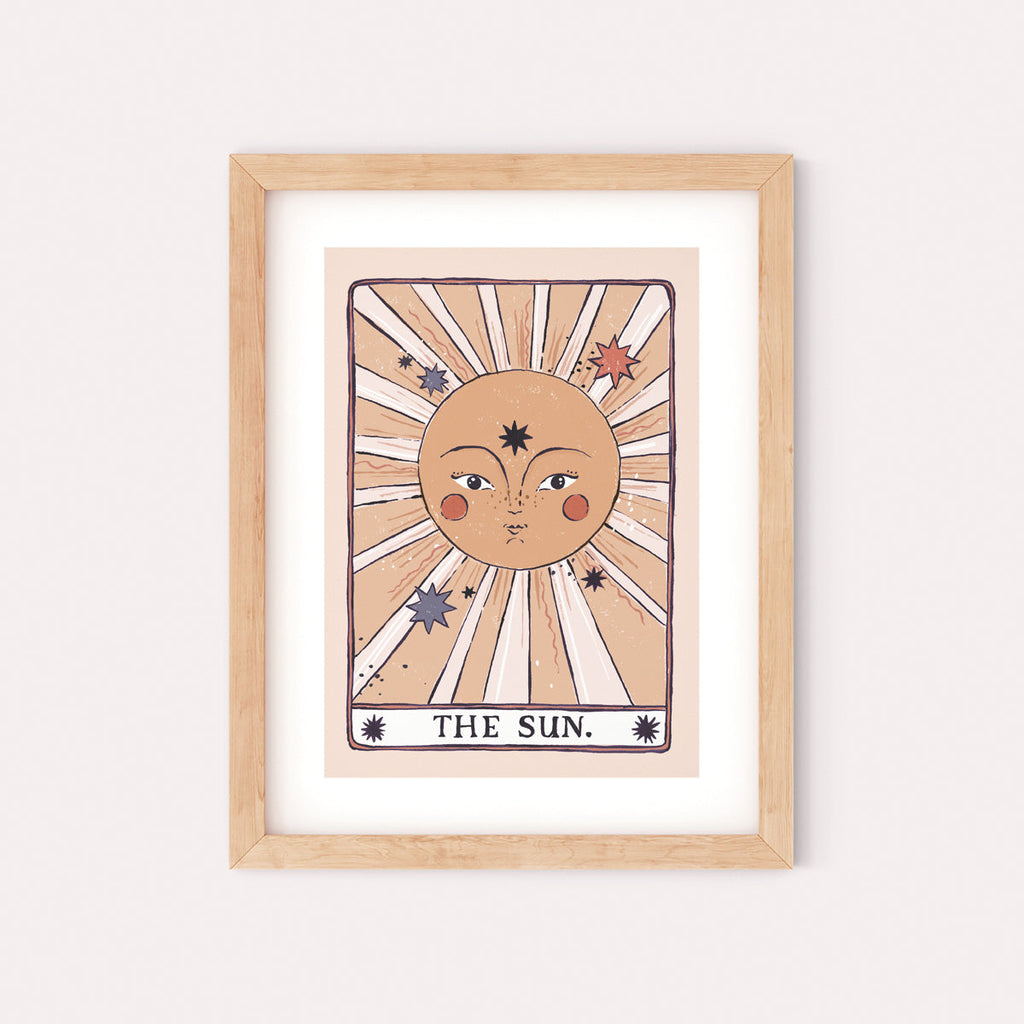 The Sun tarot art print