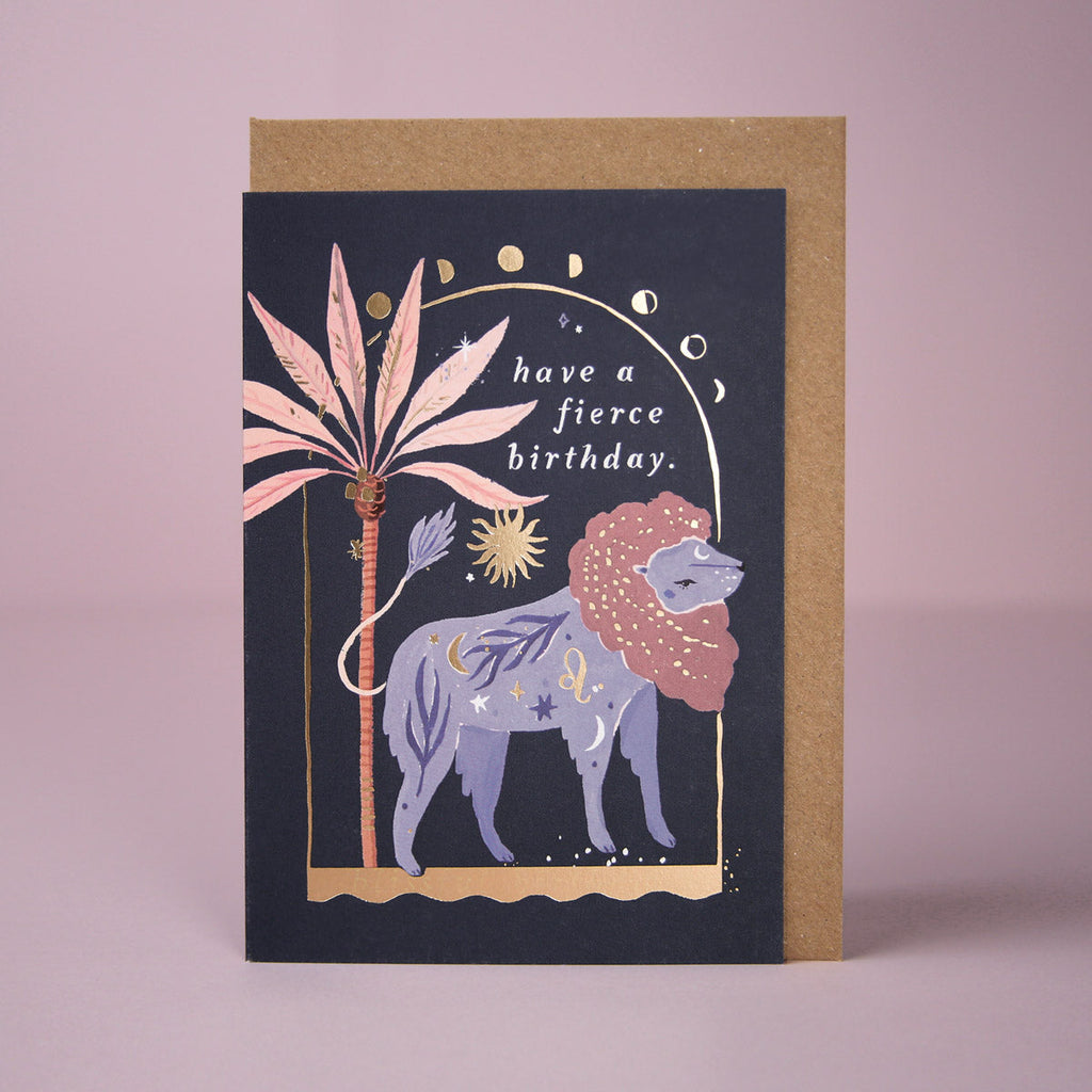 A Leo birthday card from Sister Paper Co.