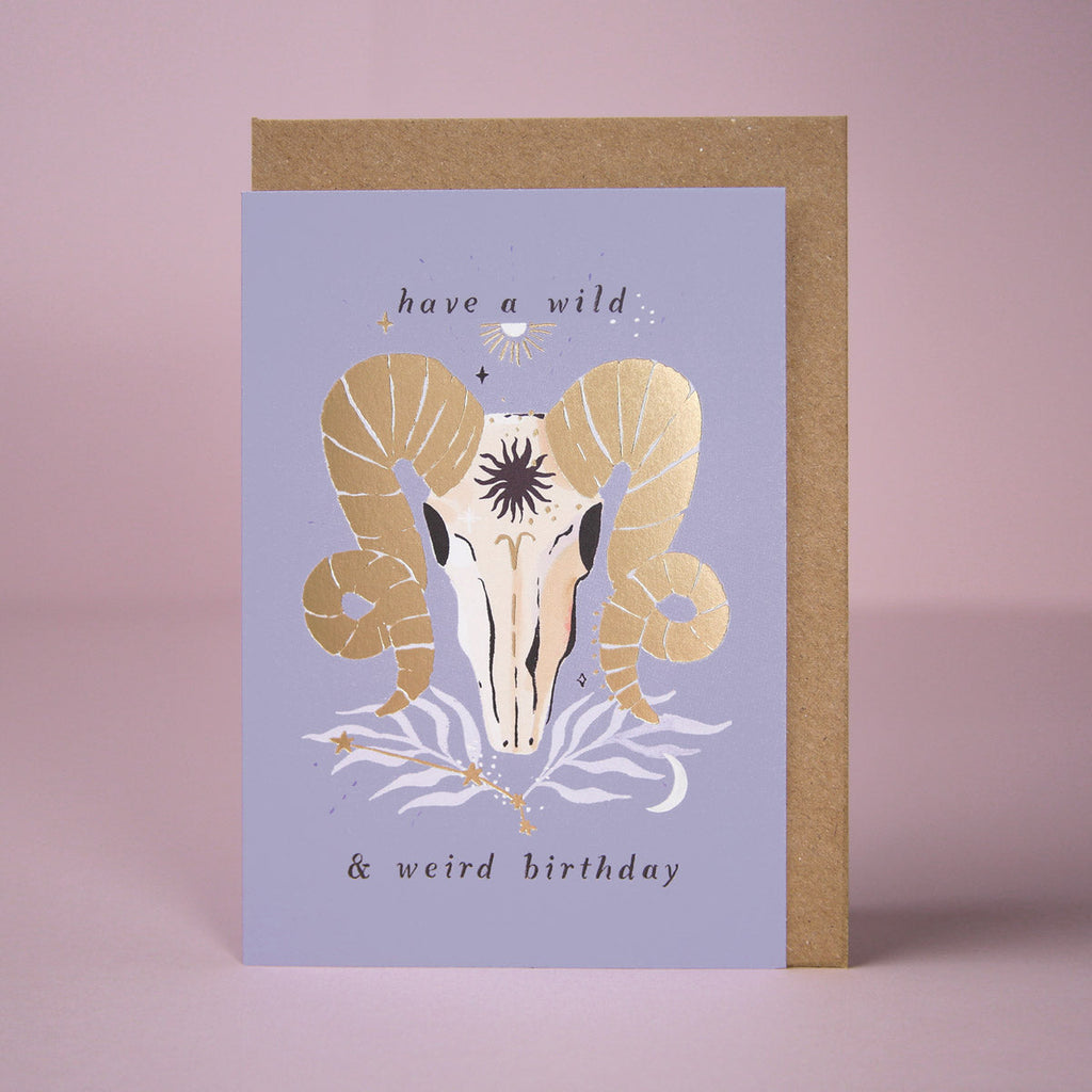 An Aries birthday card from Sister Paper Co.