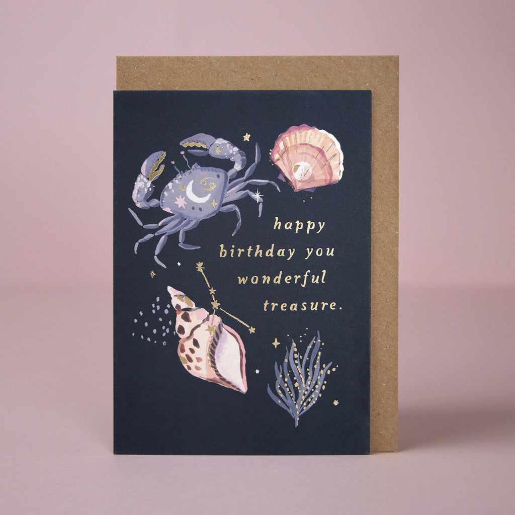 A Cancer birthday card from Sister Paper Co.