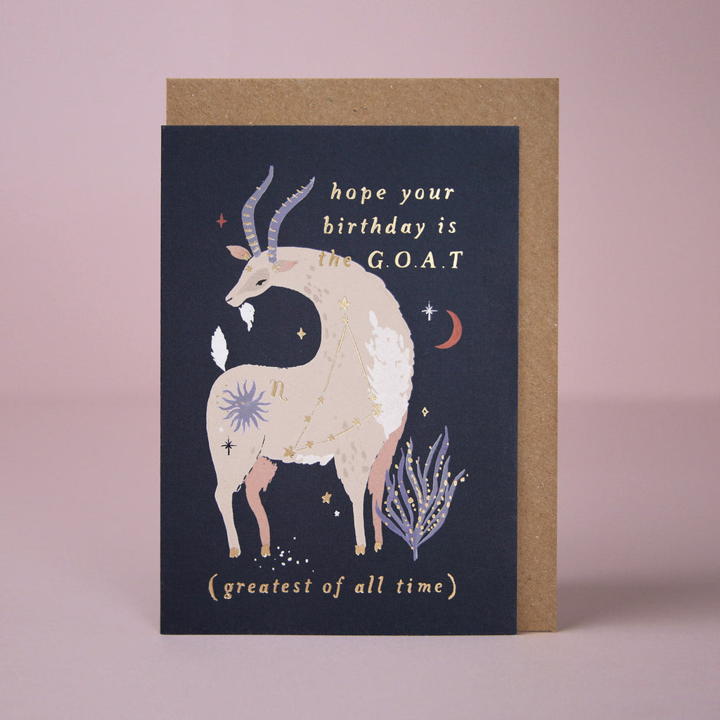 A Capricorn birthday card from Sister Paper Co.