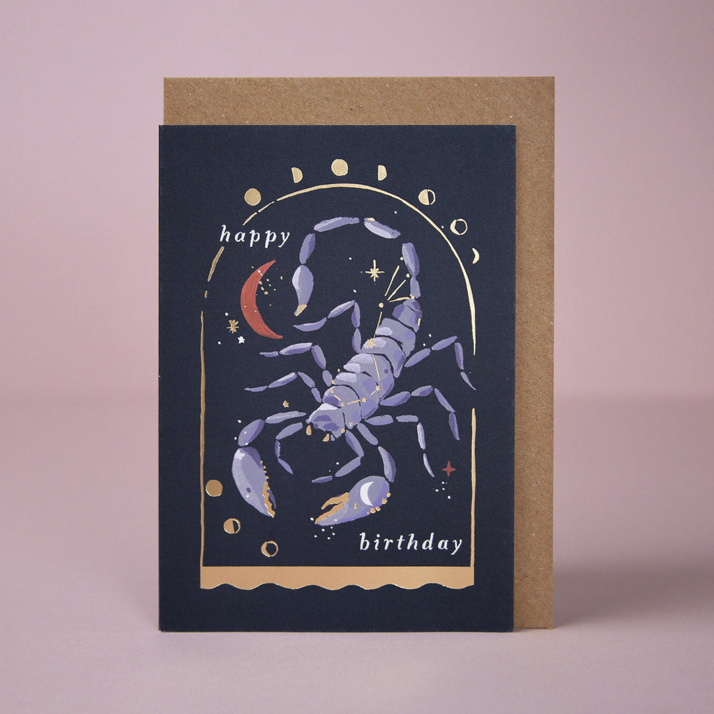 A Scorpio birthday card from Sister Paper Co.